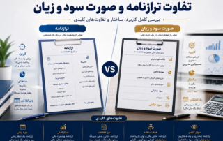 تفاوت ترازنامه و سود و زیان